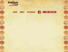 Tablet Screenshot of dimitris-pizza.com